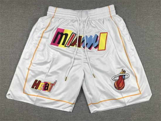 NBA Miami Heat 22-23 city just don shorts Blanc